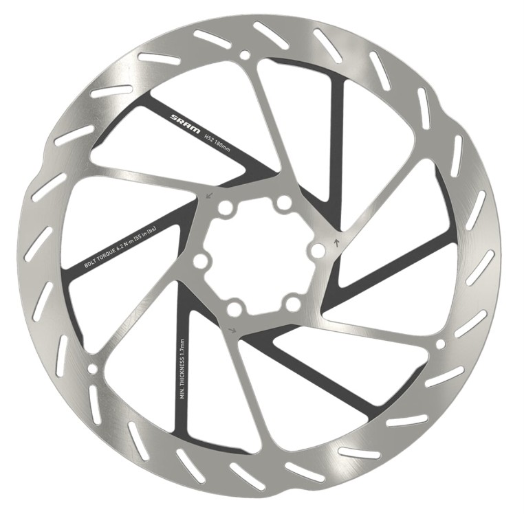 SRAM Brzdový kotouč sram db hs2 6 děr 180 mm