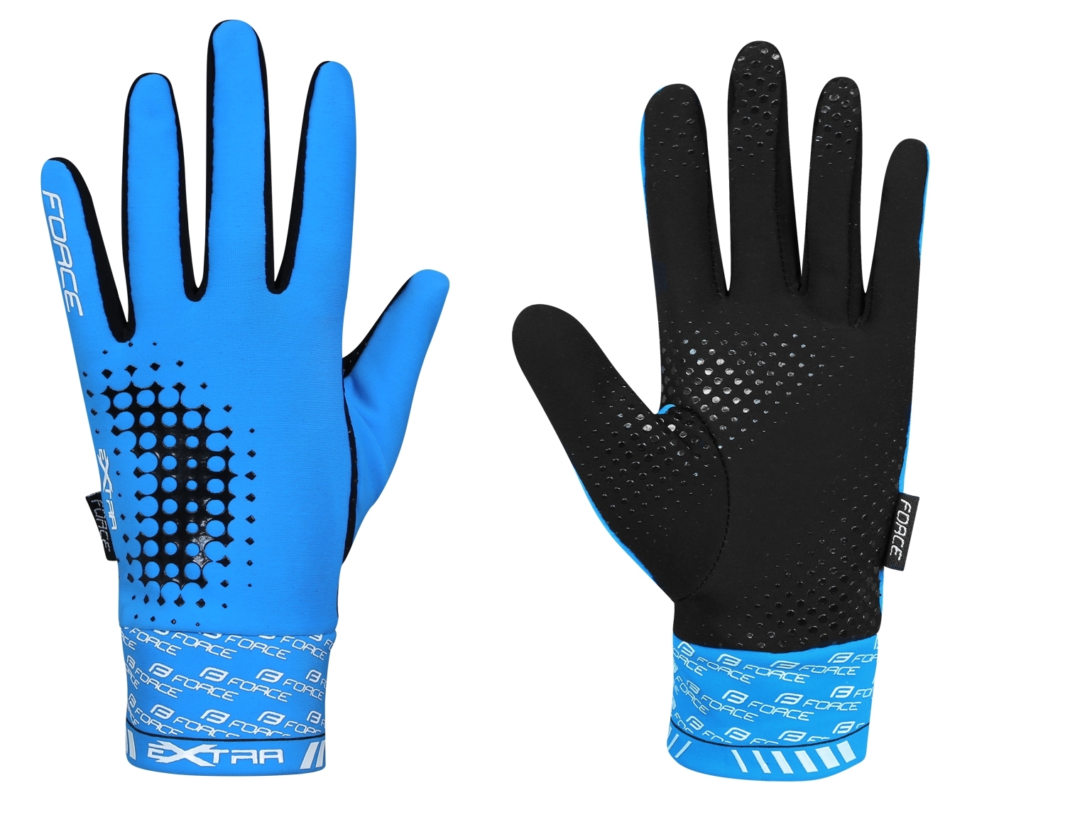 Zimní rukavice FORCE EXTRA modré M