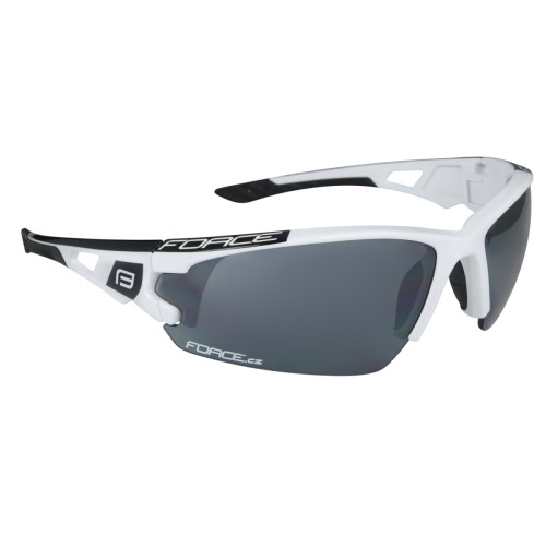 brýle FORCE CALIBRE bílé, černá laser skla
