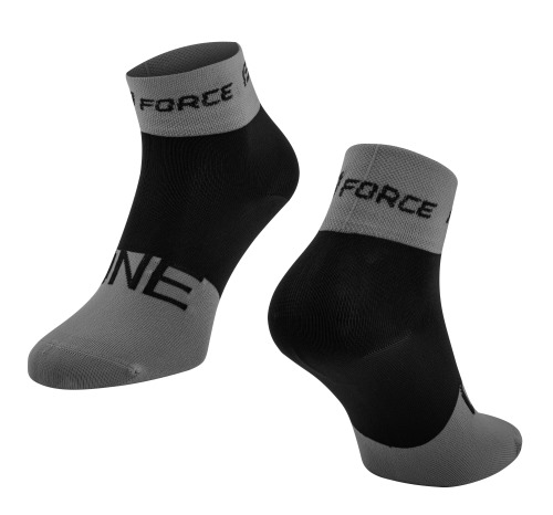 Ponožky FORCE ONE šedo-černé01