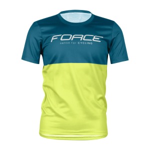 Dres FORCE KID MTB CHEERY, modro-limetkový