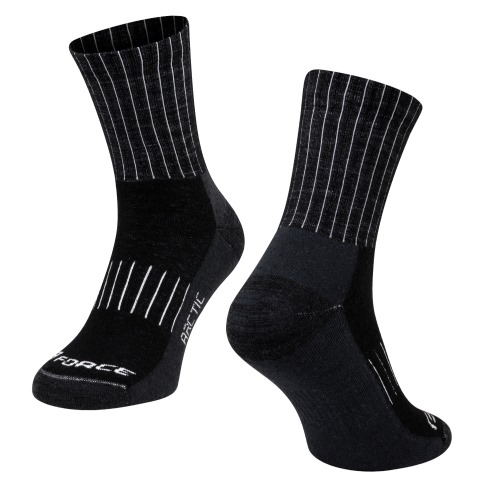 Ponožky FORCE Arctic černo-bílé