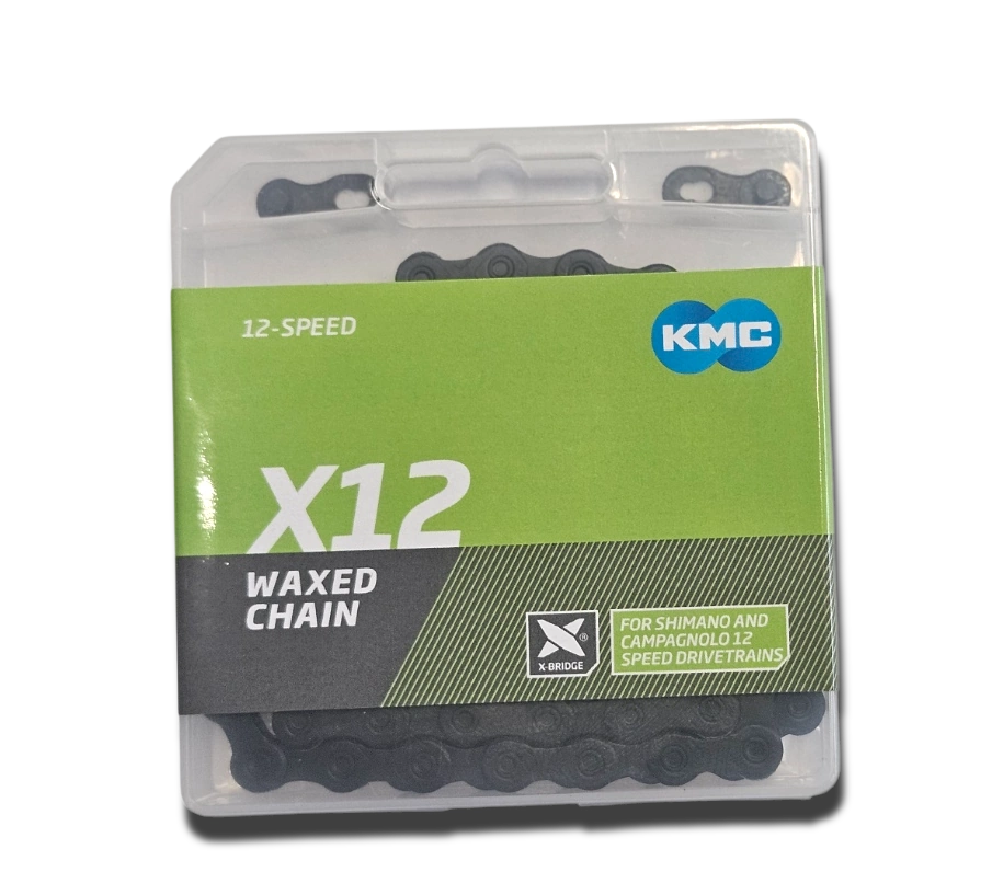 KMC Řetěz kmc x12 black tech waxed 12s 126 článků