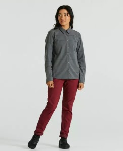 Dámská flanelová košile SPECIALIZED/FJÄLLRÄVEN LS Grey Flag Window