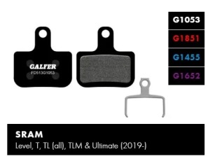 Brzdové destičky GALFER FD513 pro SRAM