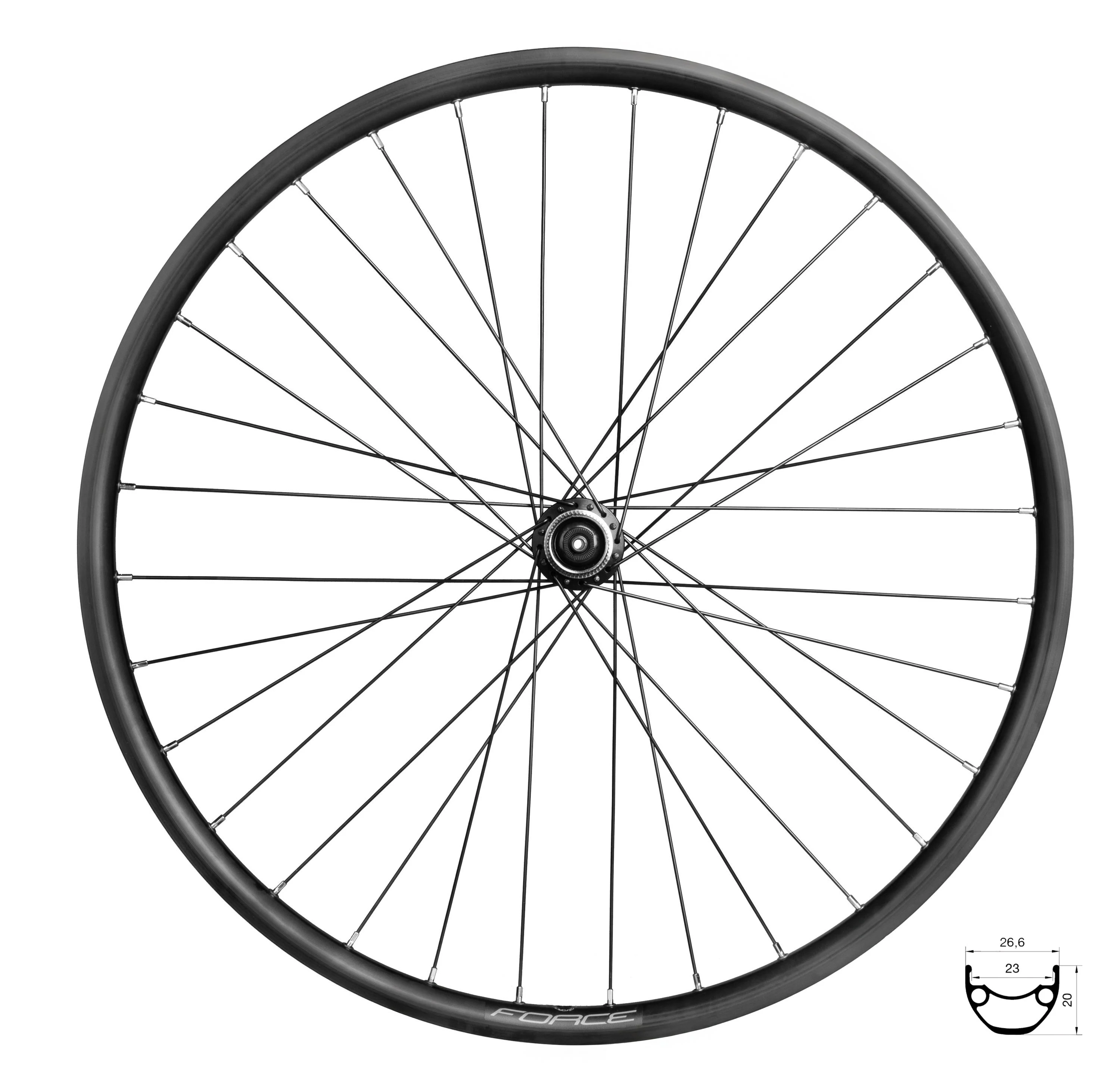 Zapletené kolo force xc disc 559x23 tx505-cl 32d