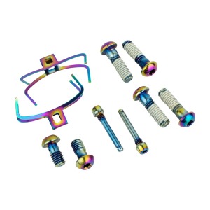 Upgrade kit šroubů brzdového třmen s pro SRAM G2 v Rainbow provedení (1)