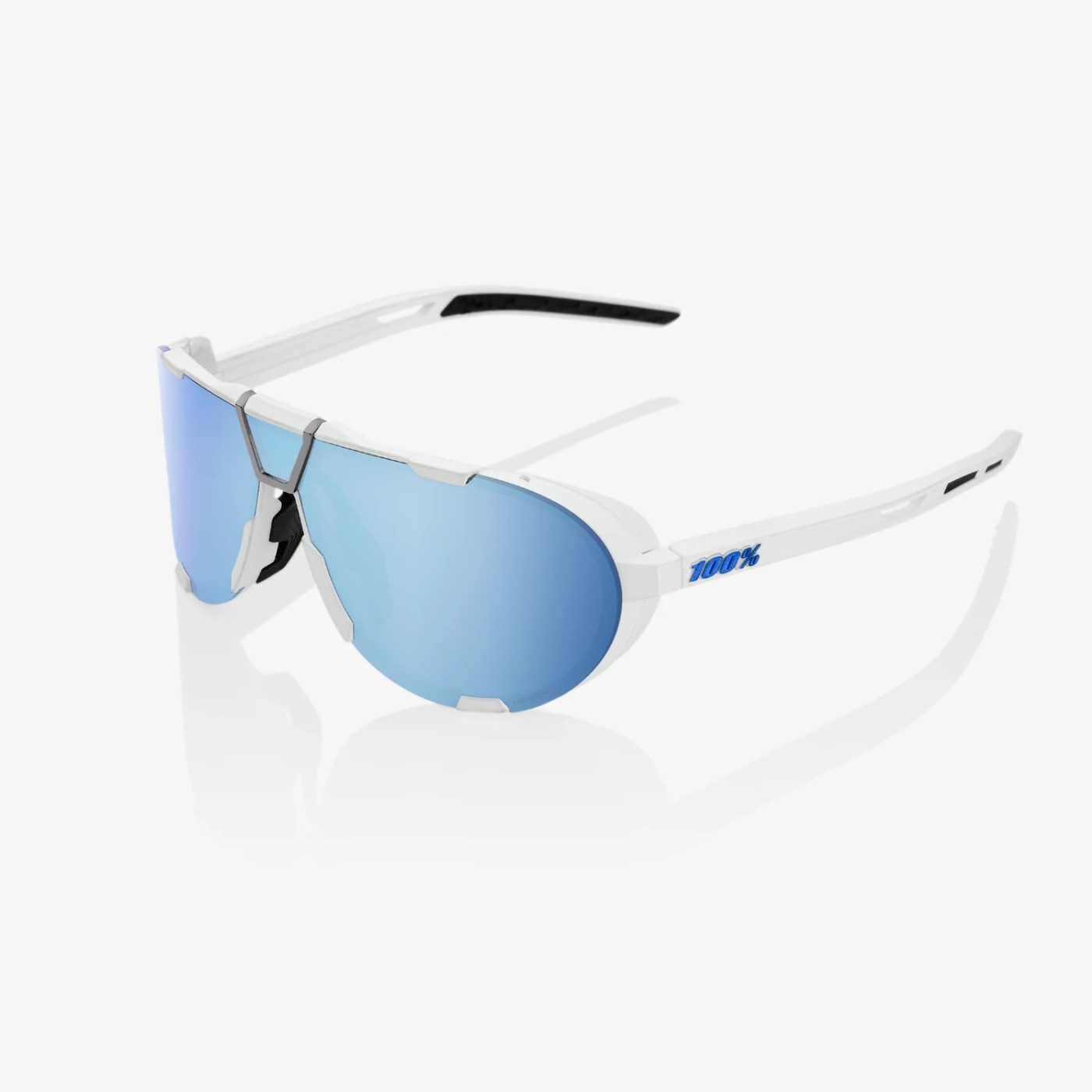 Brýle 100% Westcraft Soft Tact White/Hiper Blue Multilayer Mirror 1