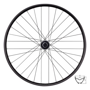 Zapletené kolo FORCE XC 29 Shimano Micro Spline Center Lock 32 děr zadní