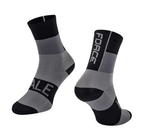 Ponožky FORCE HALE černo-šedé 1