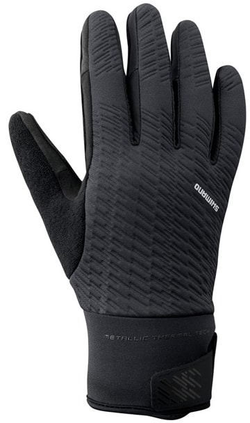 Rukavice shimano windbreak thermal reflective černé l