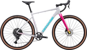 Gravel kolo CANNONDALE Topstone CAAD 3 Cues 1X Light Grey w/ Orchid, Race Yellow Gravel kolo CANNONDALE Topstone CAAD 3 Cues 1X Light Grey w/ Orchid, Race Yellow