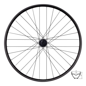 Zapletené kolo FORCE XC 29 Shimano Center Lock 32 děr zadní