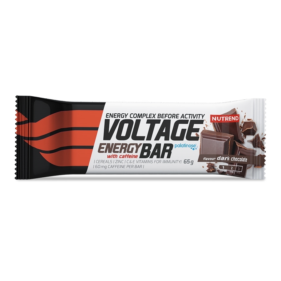 NUTREND Tyčinka nutrend voltage energy cake 65 g čokoláda s kofeinem