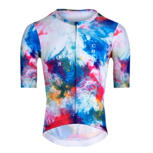 Dres FORCE CRAZY krátký rukáv, modro-červený
