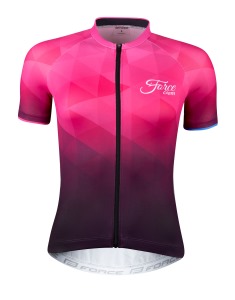 Dres FORCE GEM dámský krátký rukáv růžový