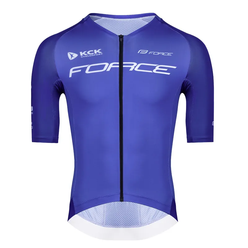 FORCE Dres force script team krátký rukáv, modrý l