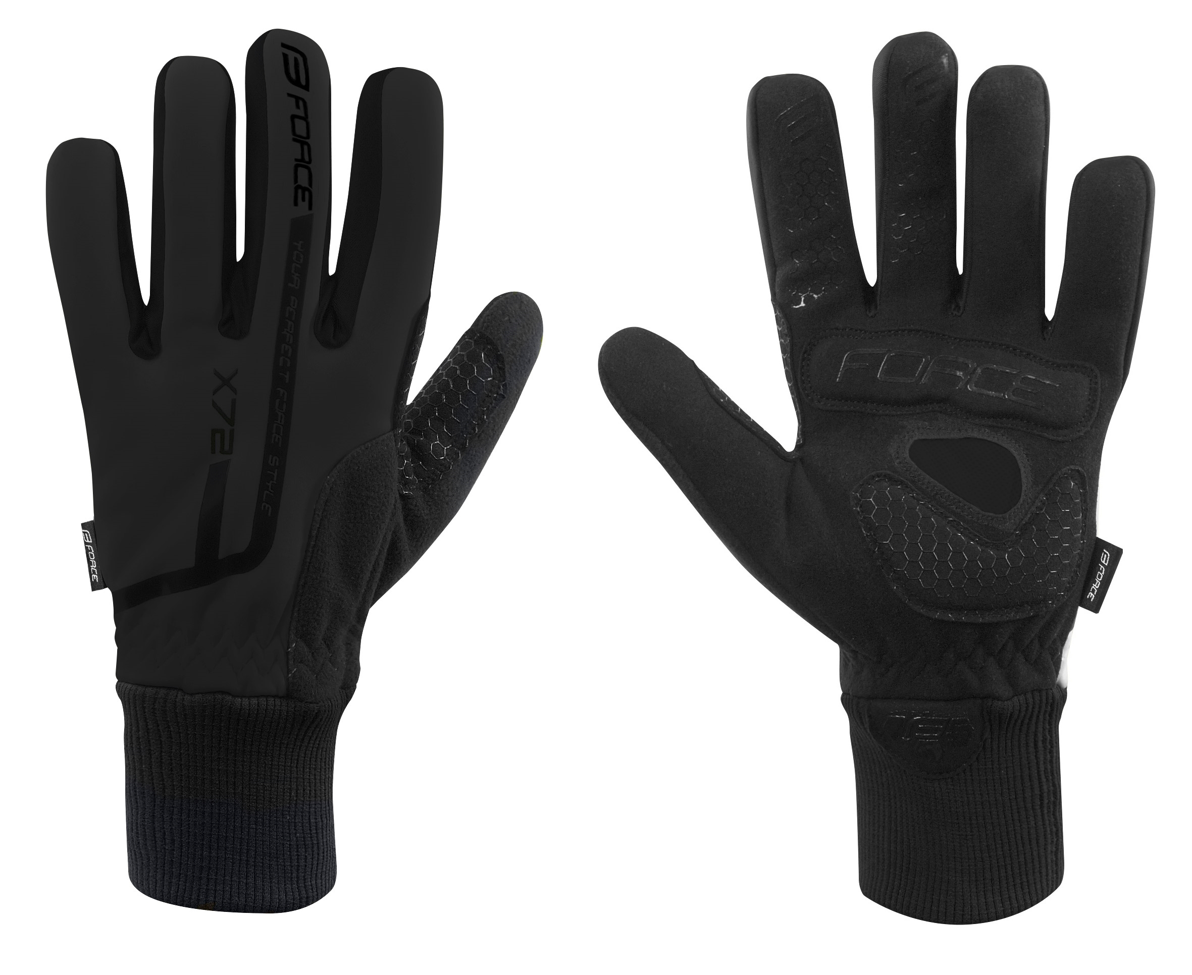 Zimní rukavice FORCE X72 černé L