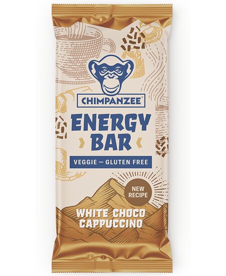 CHIMPANZEE Tyčinka chimpanzee energy bar 55 g bílá čokoláda/cappuccino