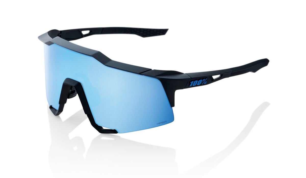 Brýle 100% Speedcraft Matte Black/Hiper Blue Multilayer Mirror