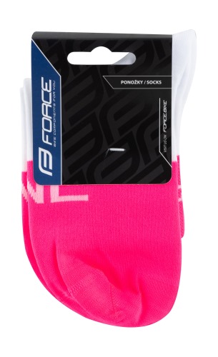 Ponožky FORCE ONE růžovo-bílé02