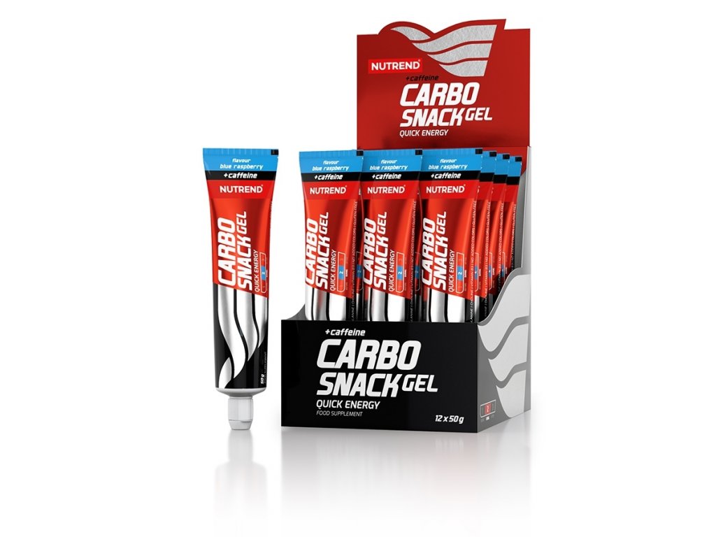 NUTREND Gel nutrend carbosnack caffeine s uzávěrem 50 g modrá malina