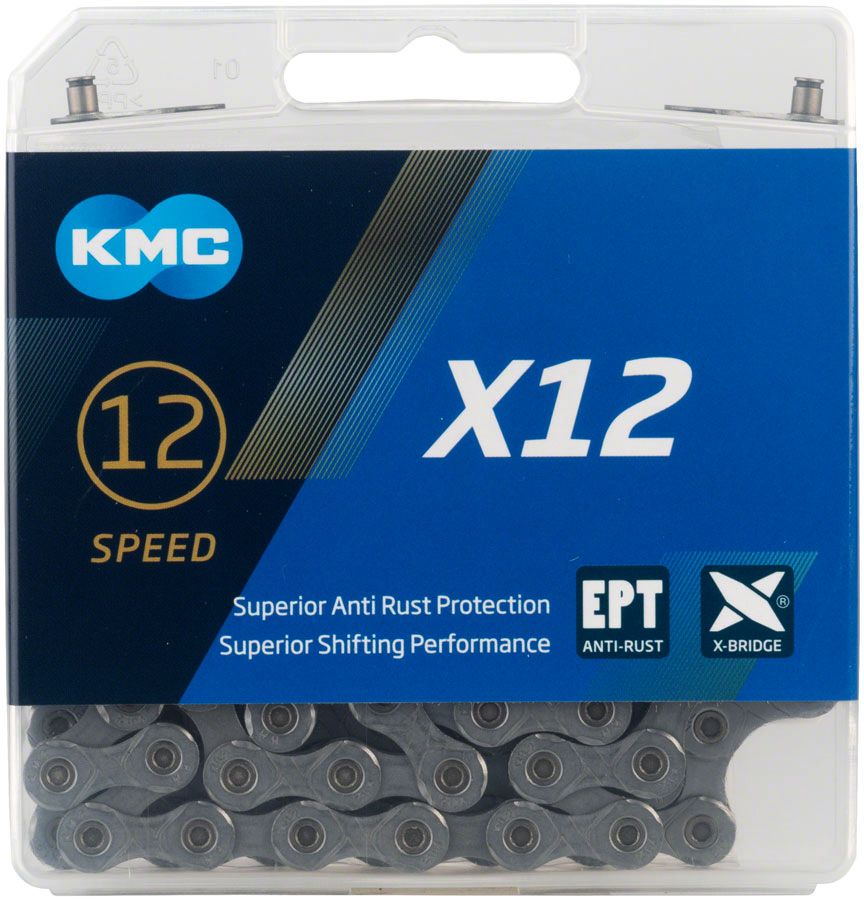 Řetěz KMC X12 EPT nerez stříbrný