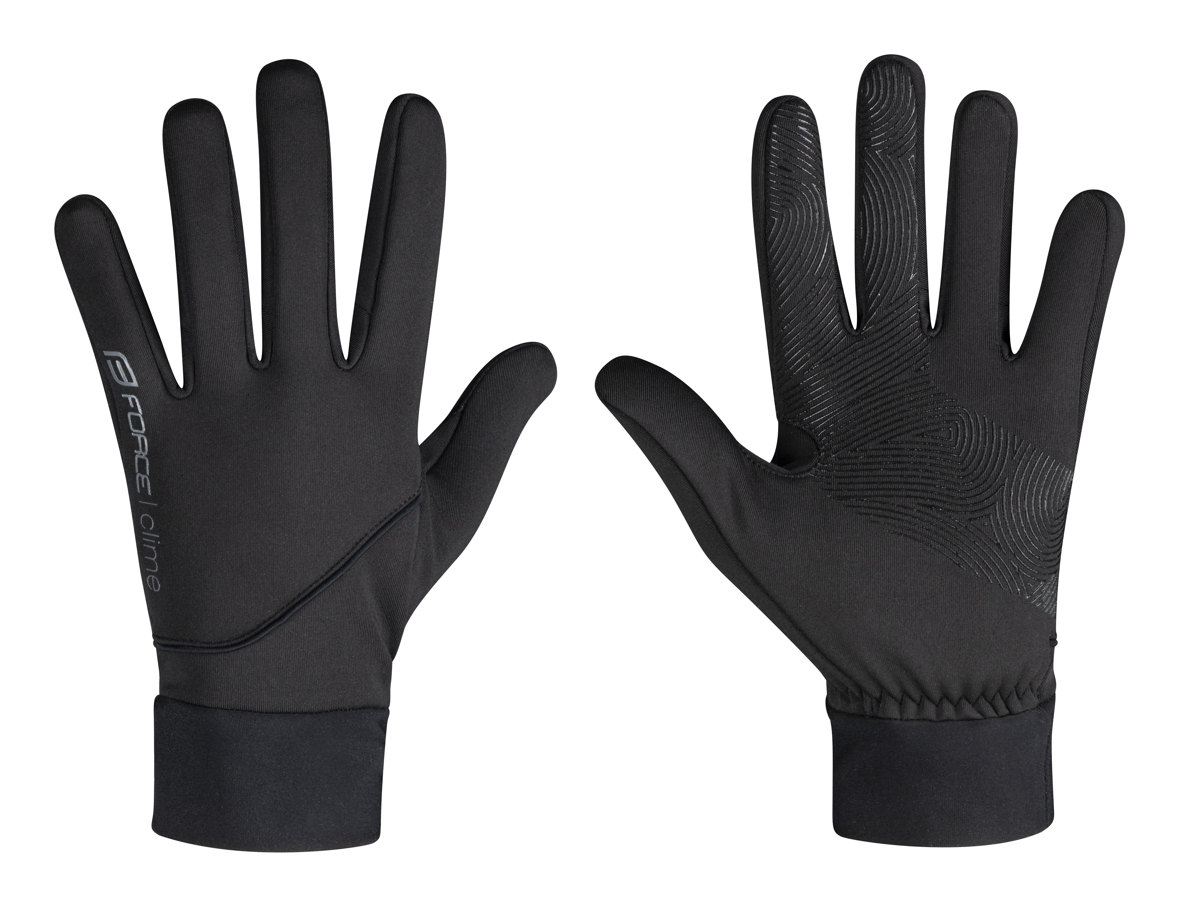 Zimní rukavice FORCE CLIME černé XL