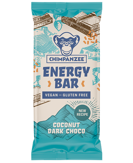 Tyčinka chimpanzee energy bar 55 g kokos/hořká čokoláda