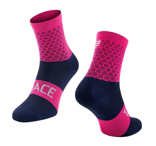 Ponožky FORCE TRACE růžovo-modré01