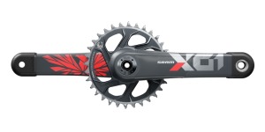 Kliky SRAM Sram X01 Eagle Red DUB wide, 32z Lunar řetězová linka 52mm
