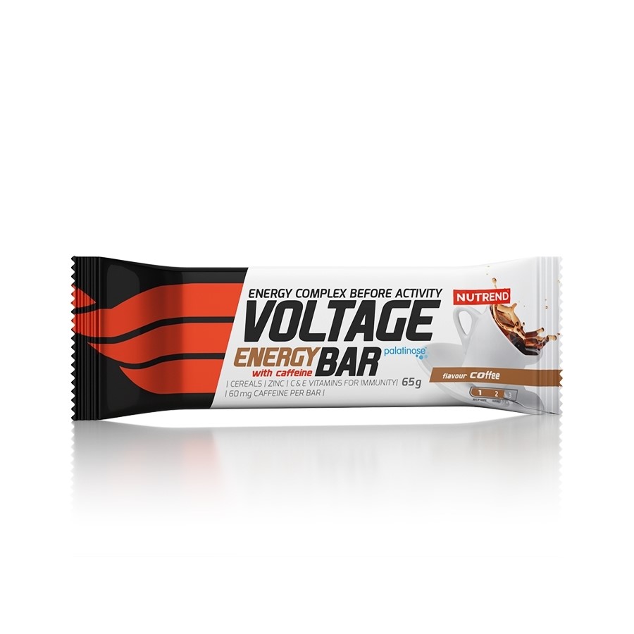 Tyčinka NUTREND Voltage Energy Cake 65 g káva s kofeinem