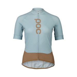 Dámský dres POC Essential Road logo Mineral Blue/Jasper Brown