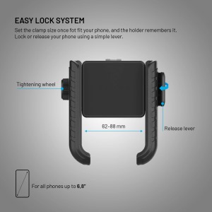 Držák na telefon FIXED Bikee Anti Shock černý (3)