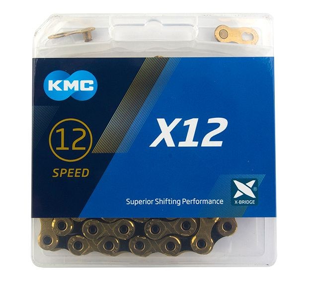 Řetěz KMC X12 Ti-N Gold/Black 12s