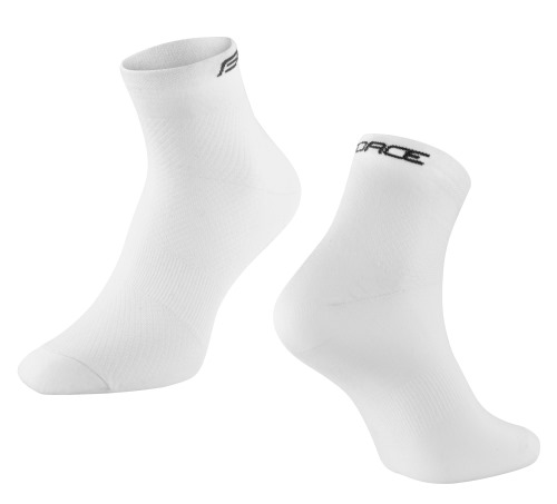 Ponožky FORCE MID volnočasové bílé 1