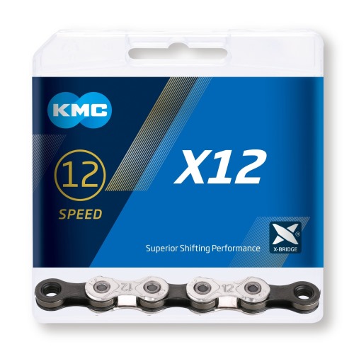 Řetěz KMC X12 Silver/black 12s 1