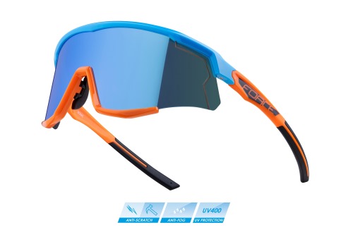 Brýle FORCE SONIC modro-oranžové, modrá zrcadlová skla 1