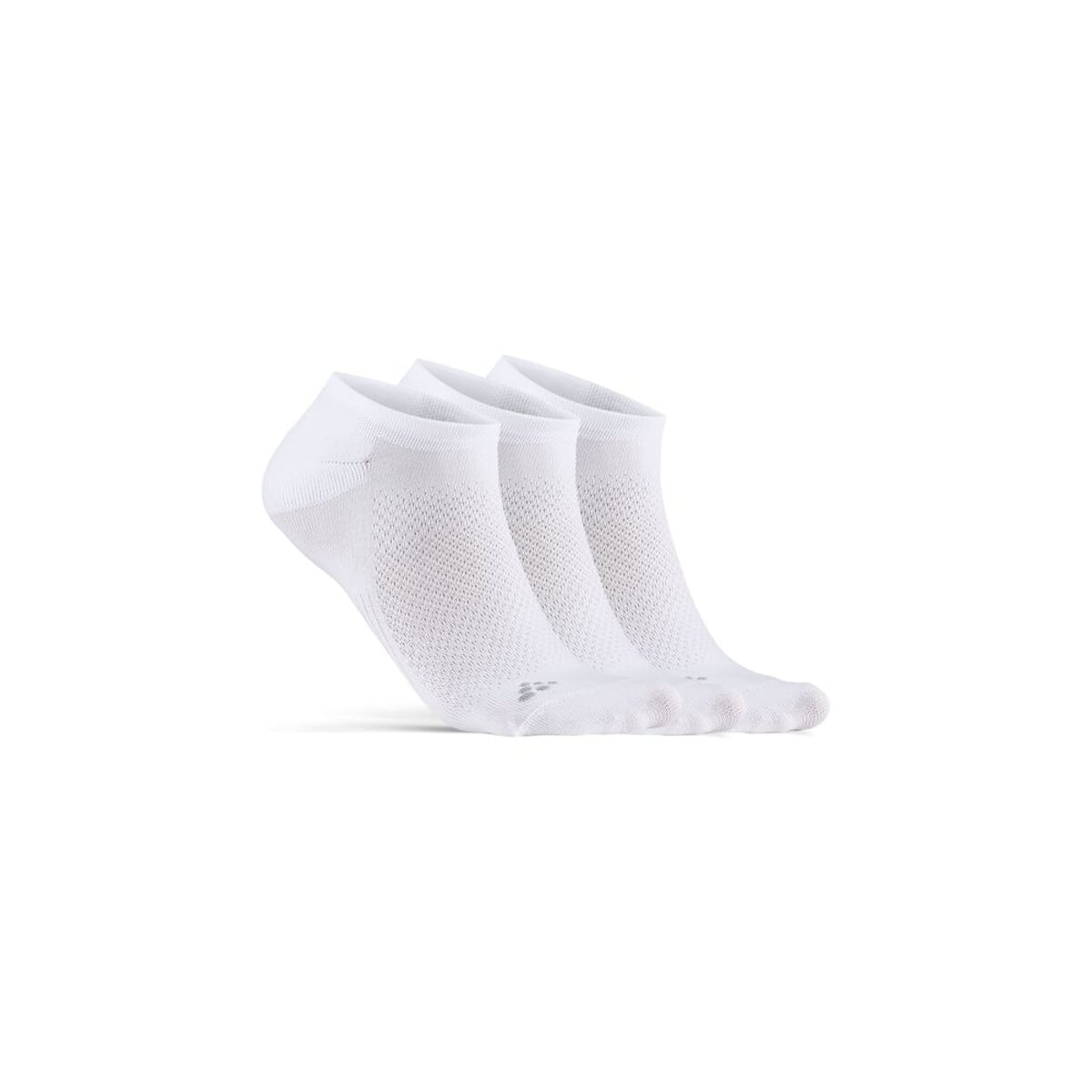 Ponožky CRAFT Core Dry Footies 3-pack bílé L 43-45