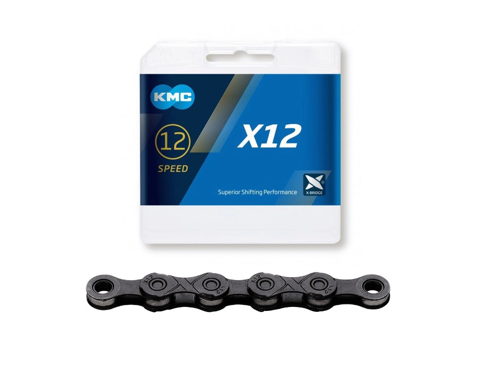 Řetěz KMC X12 Black 12s 126 článků