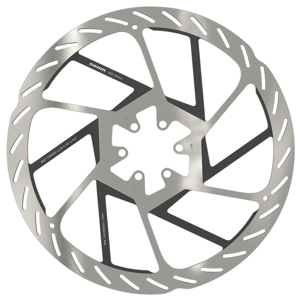 SRAM Brzdový kotouč sram db hs2 6 děr 220 mm
