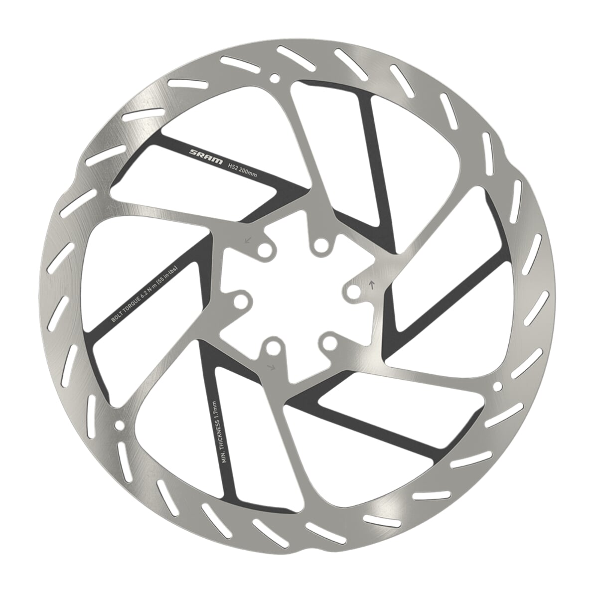SRAM Brzdový kotouč sram db hs2 6 děr 200 mm