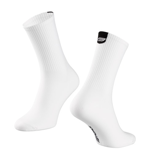 Ponožky FORCE Longer Slim bílé 1