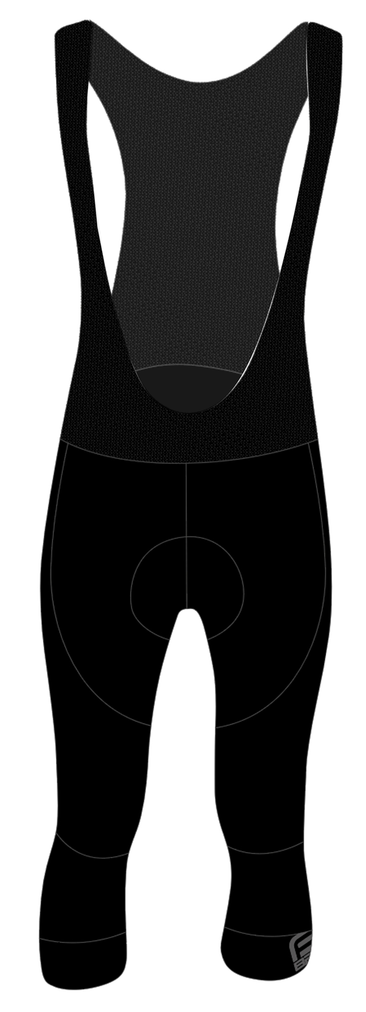 Kalhoty 3/4 F BRIGHT se šráky a vložkou černé XL