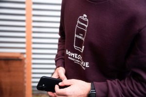 Mikina THE VANDAL Domestique Dark Burgundy (1)