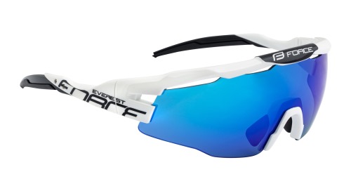 Brýle FORCE Everest bílo-černé, modrá skla 1