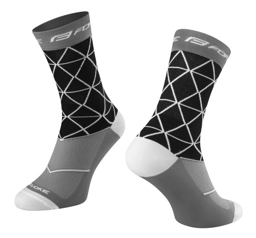 Ponožky FORCE EVOKE černo-šedé 1