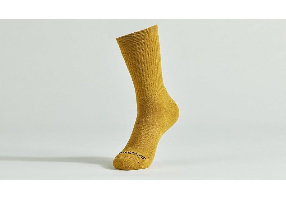 Ponožky SPECIALIZED Merino Midweight Tall Logo Harvest Gold 1