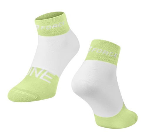 Ponožky FORCE ONE zeleno-bílé01