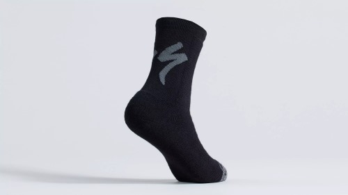 Ponožky SPECIALIZED Merino Deep Winter Tall Logo Black 1